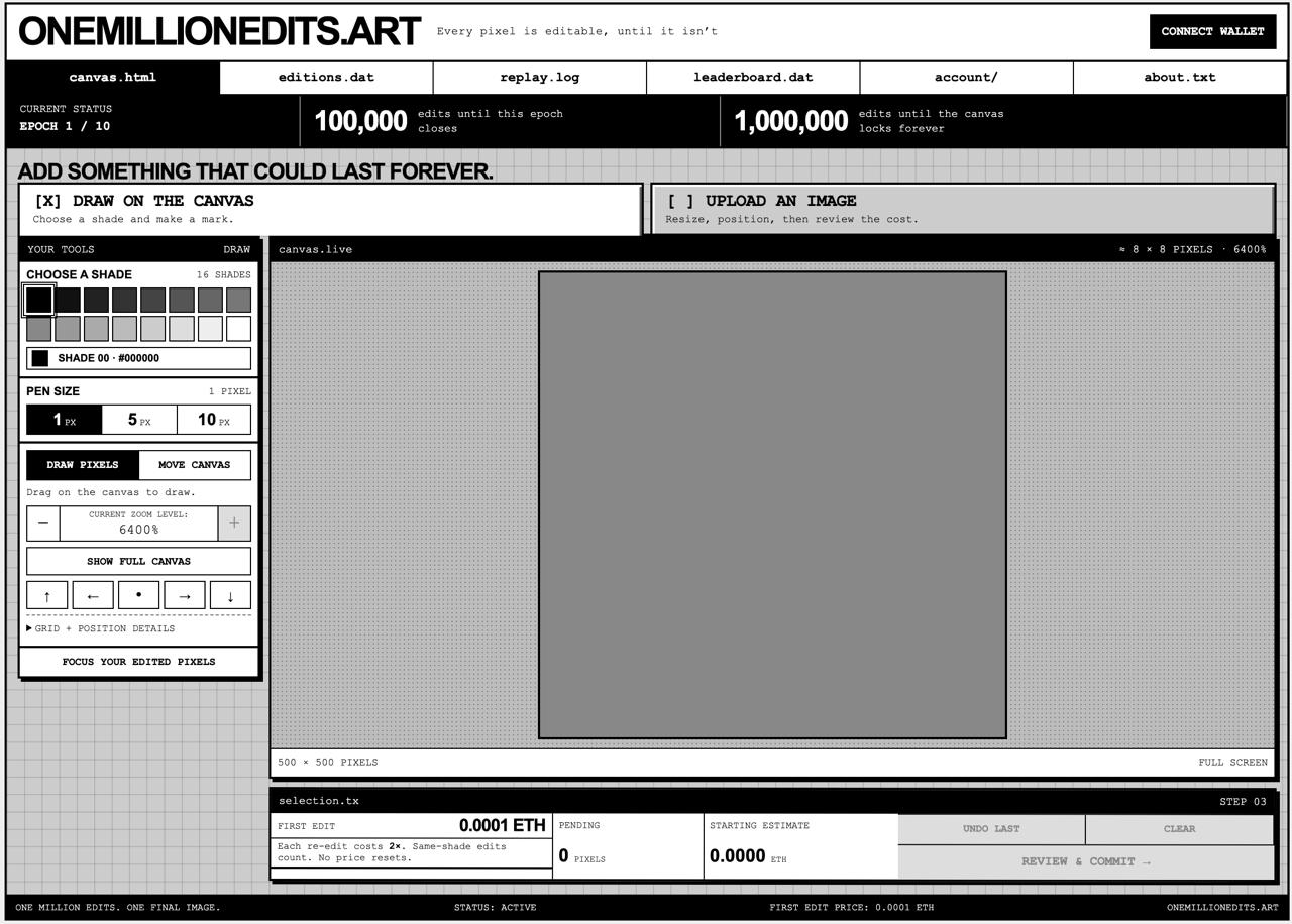 One Million Edits — Sean Bonner